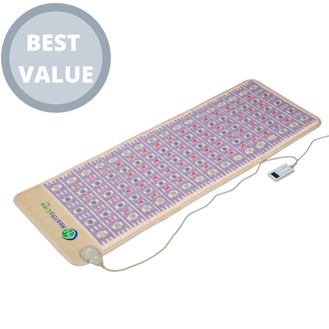 Healthyline Tourmaline Amethyst Jade Infrared Heated Chair Pad with Photon  Lights and PEMF 40 x 18 | Infrared Heat Pads