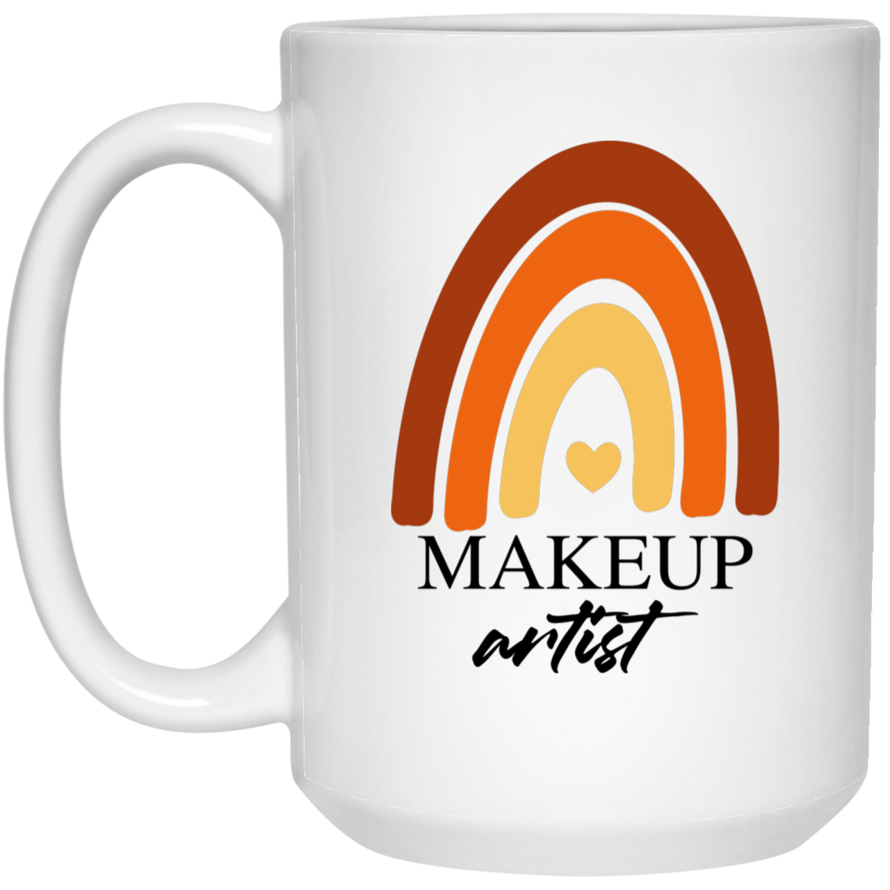 Makeup Artist 21504 15 oz. White Mug