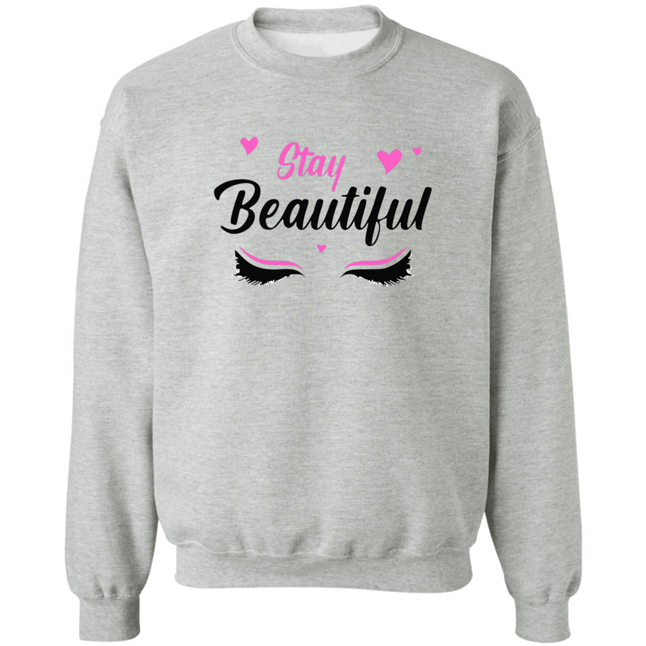 Stay Beautiful G180 Crewneck Pullover Sweatshirt
