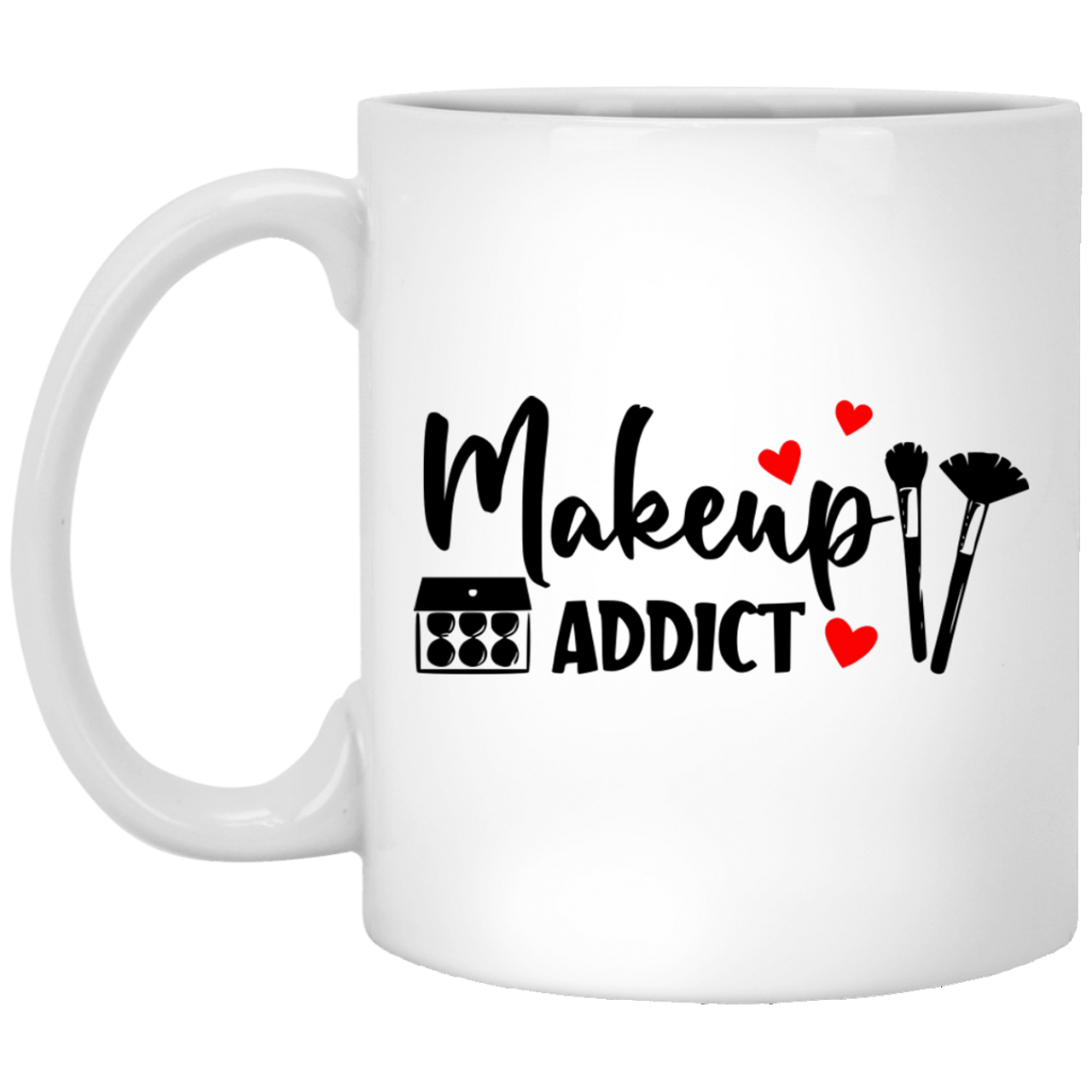 Makeup Addict XP8434 11 oz. White Mug