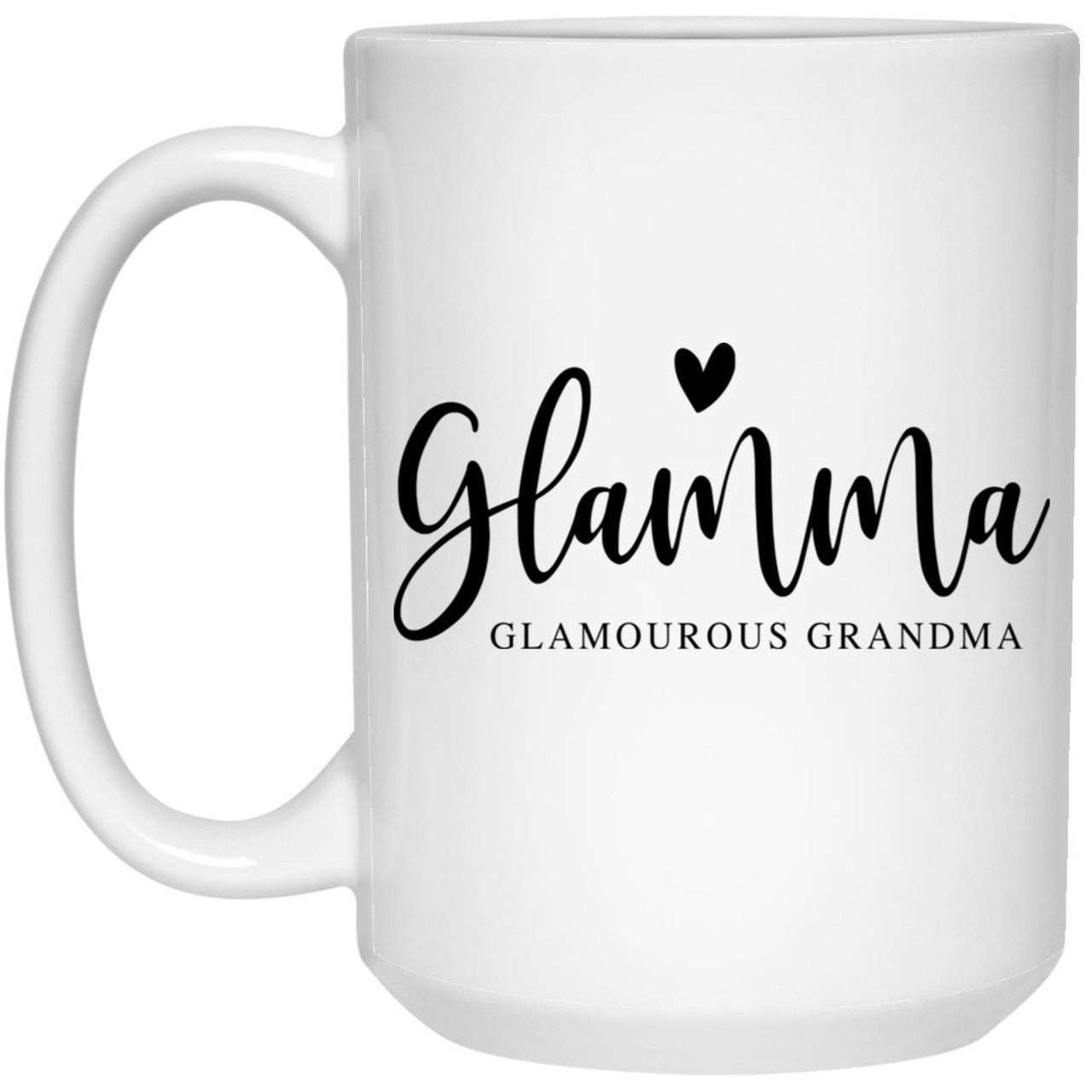 Glamma 21504 15 oz. White Mug