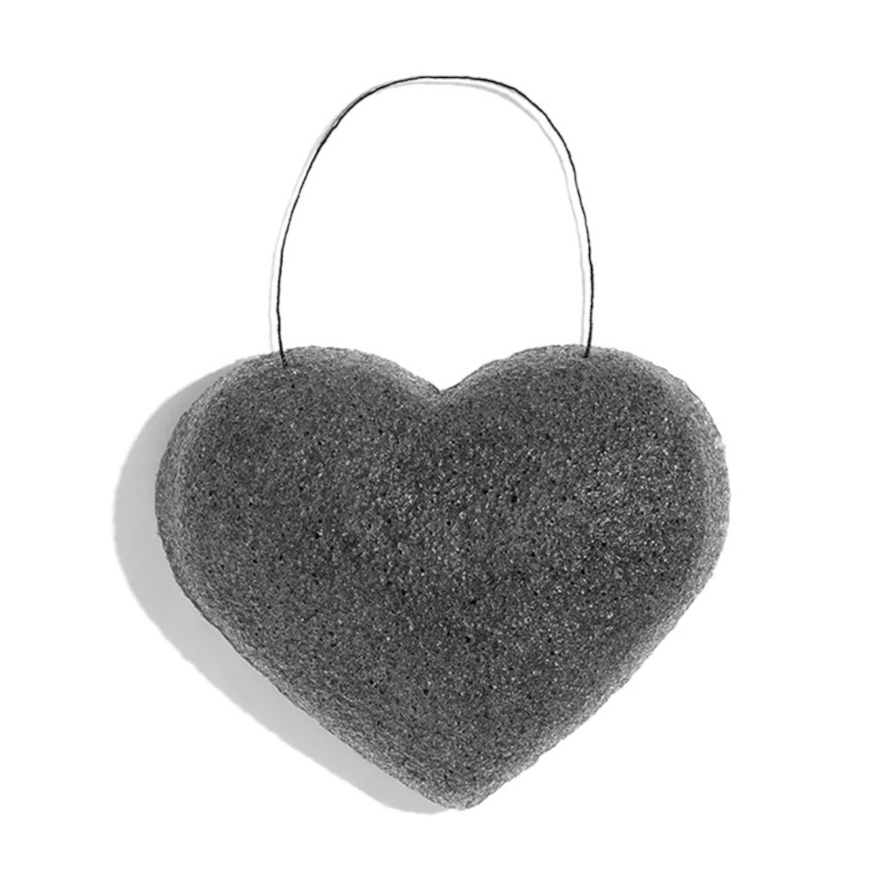 One Love Organics The Cleansing Sponge - Bamboo Charcoal Heart