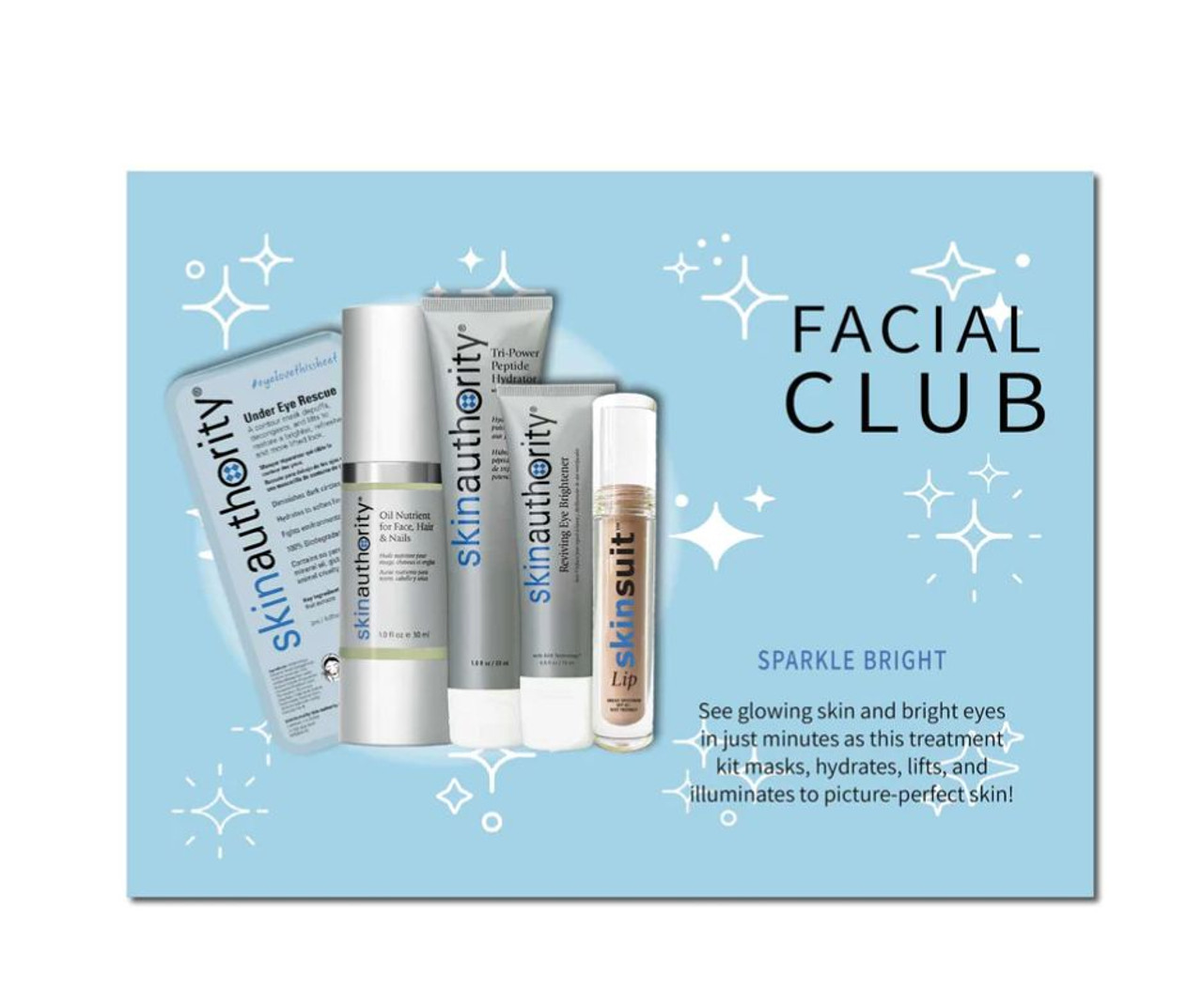 Skin Authority Facial Club: Sparkle Bright Kit