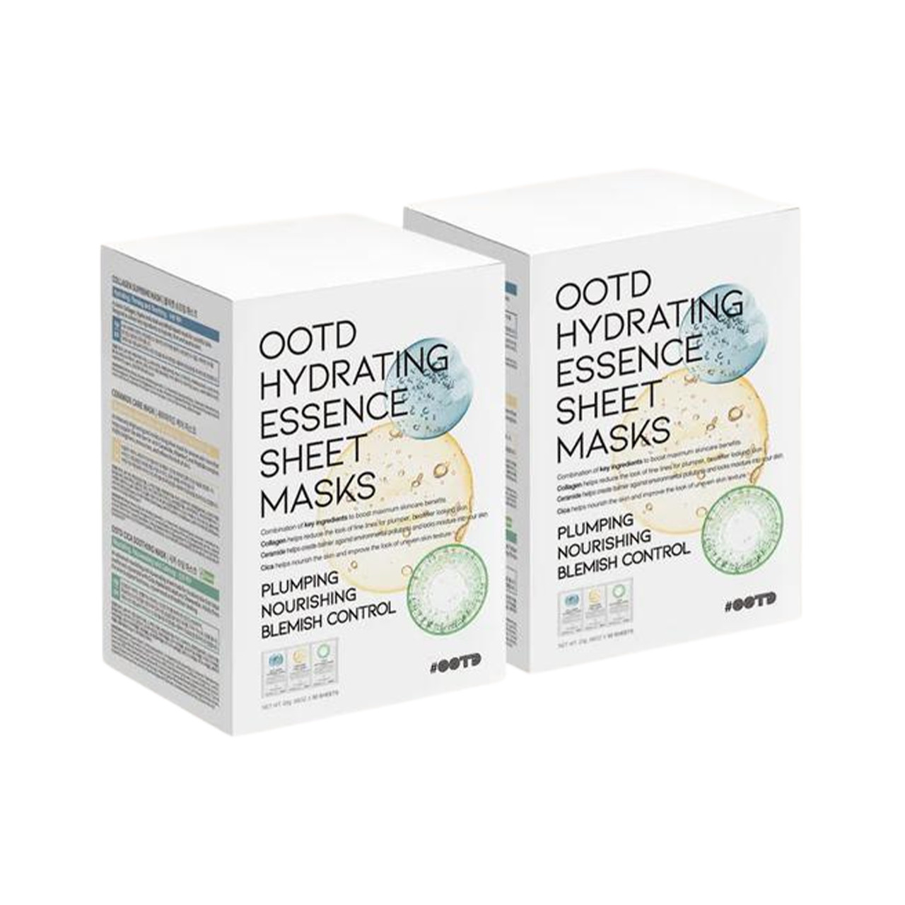 OOTD Hydrating Essence Sheet Mask 30 Sheets — 2x30 Sheets