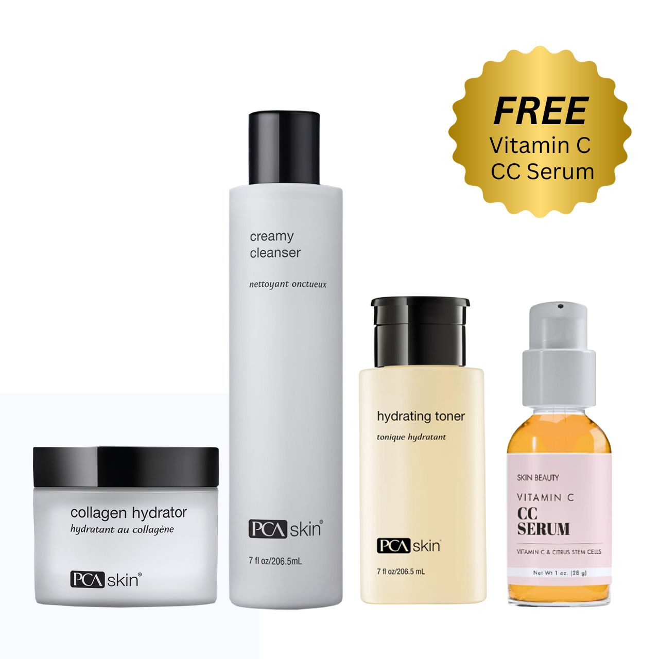 PCA Skincare Bundle Kits | Free Skin Beauty Vitamin C CC Serum