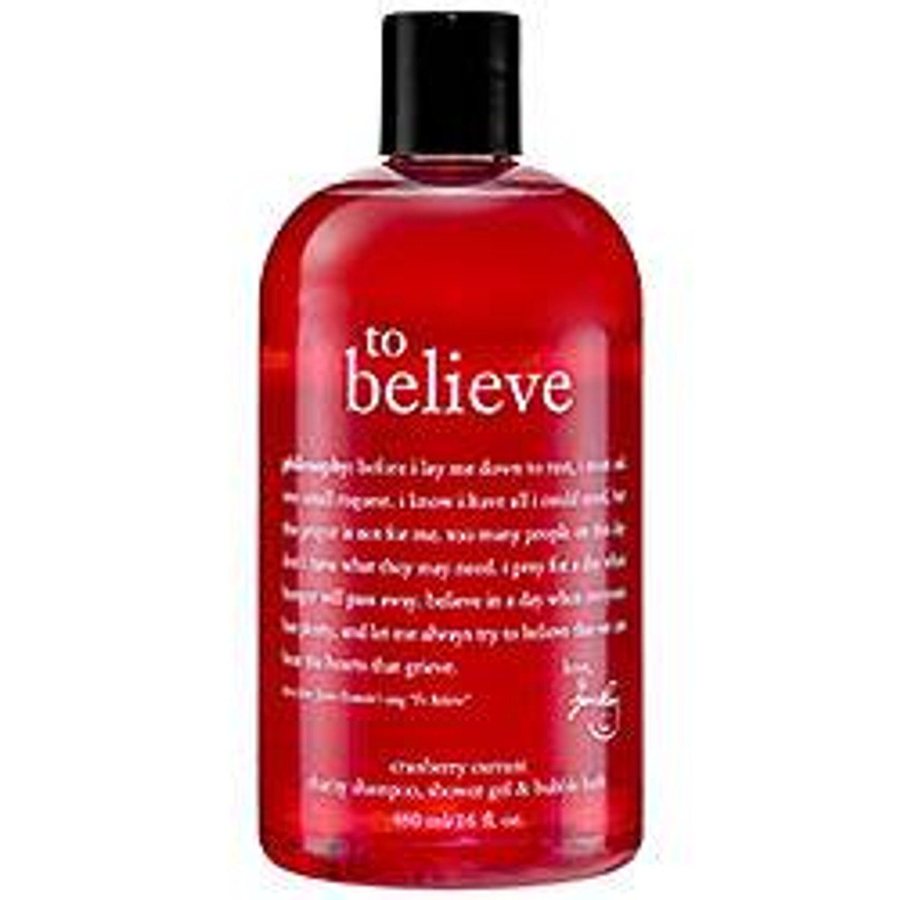 Philosophy To Believe Charity Shampoo, Shower Gel & Bubble Bath - 16 oz