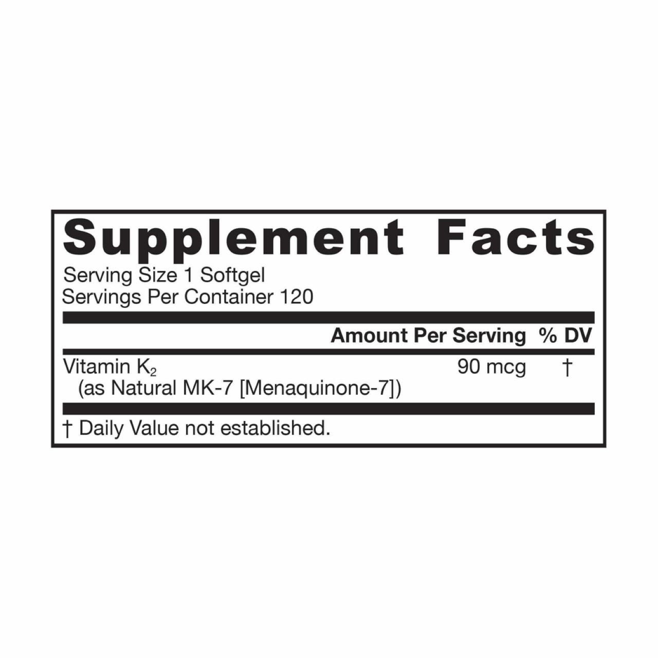 Alcaforte Jarrow Formulas MK-7 90mcg Vitamin K2 – Bone & Heart Health Support
