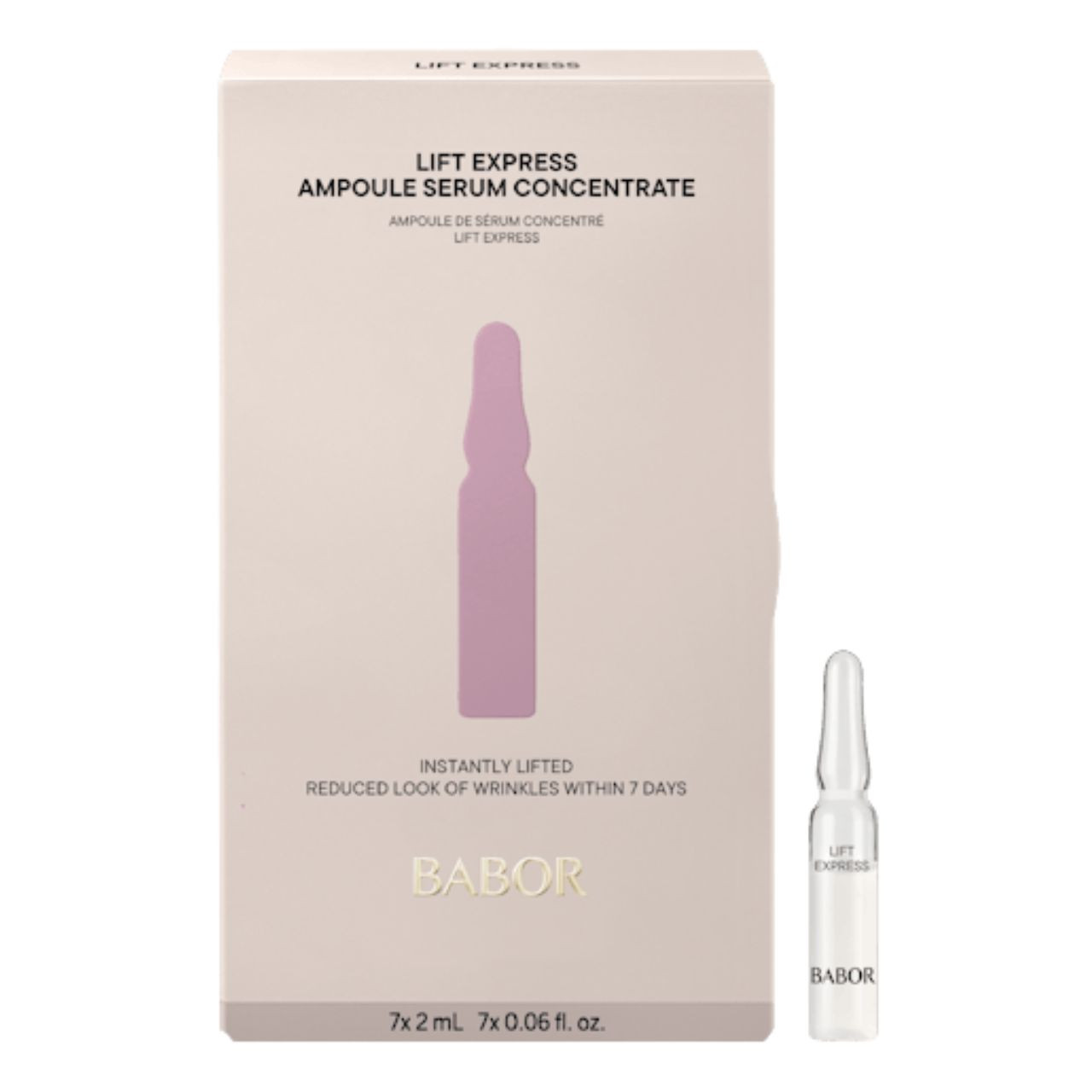 Babor Lift Express Ampoule Concentrate- 7x 0.06oz