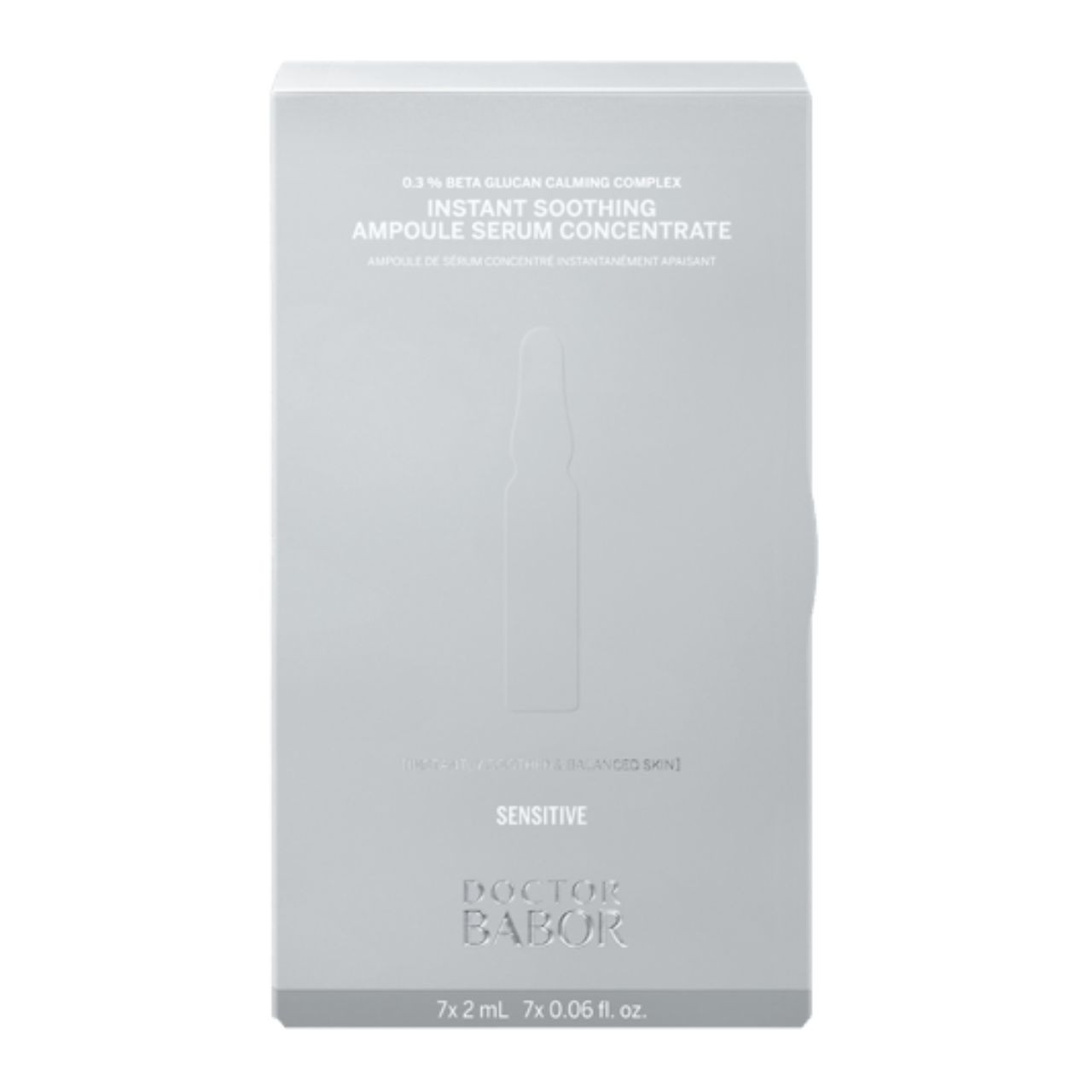 Doctor Babor Instant Soothing Ampoule Serum Concentrate- 7x 0.06oz