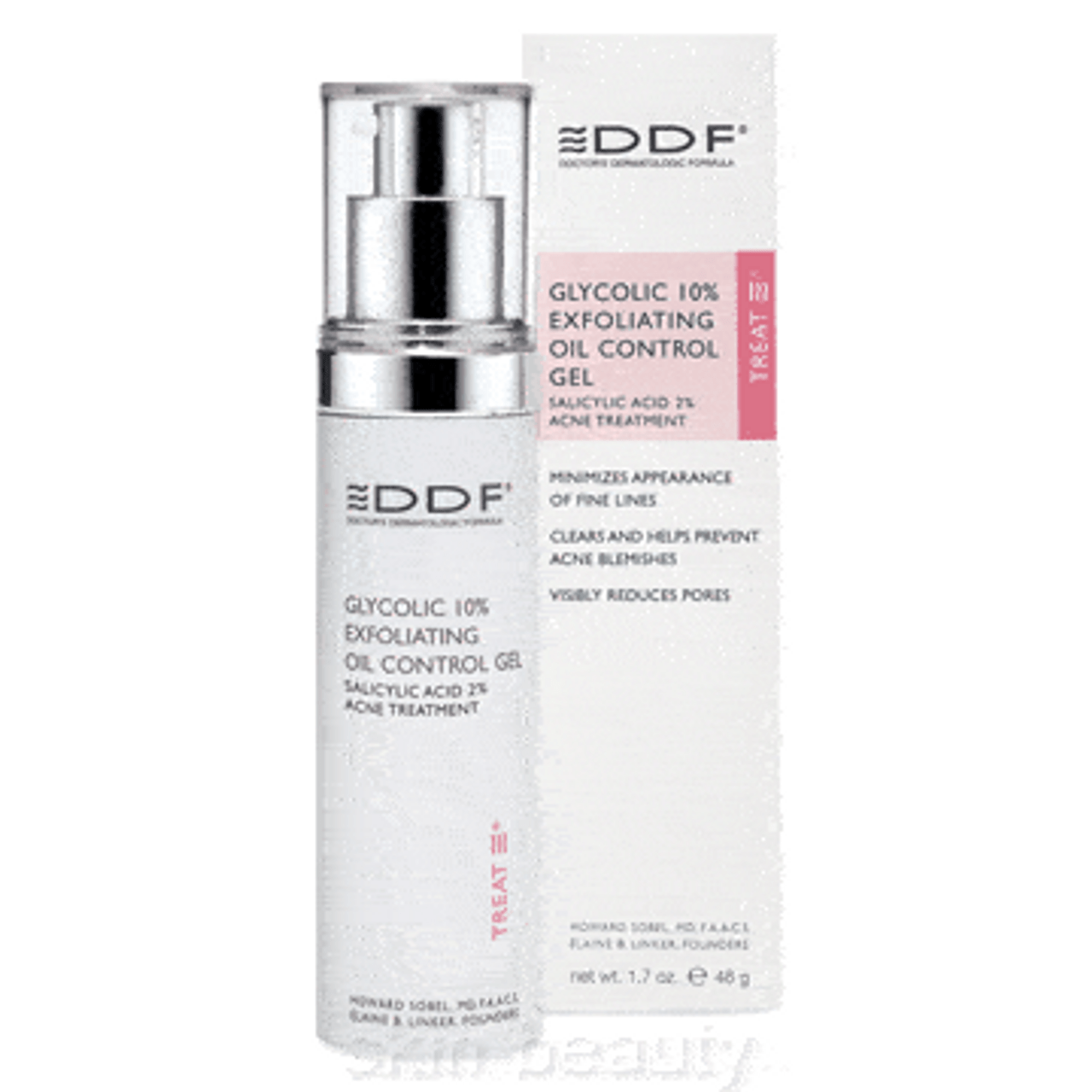 DDF Glycolic 10% Exfoliating Oil Control Gel, 1.7 oz