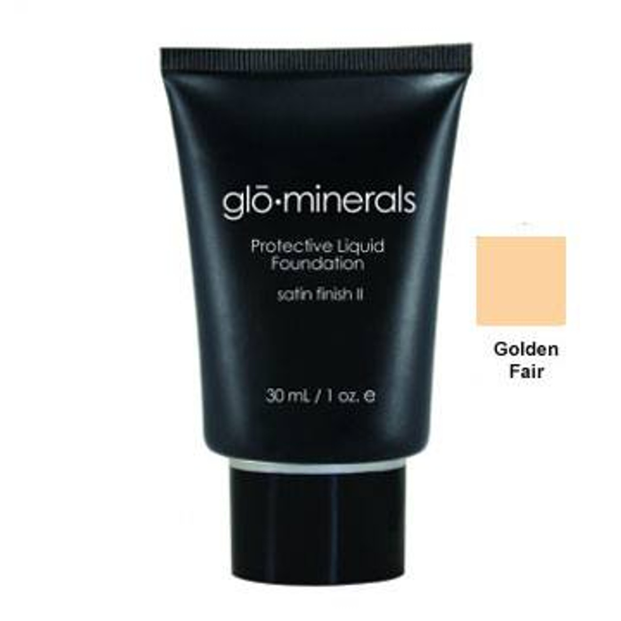 GloMinerals Protective Liquid Foundation-Satin II, 1.4 oz - Golden-Fair