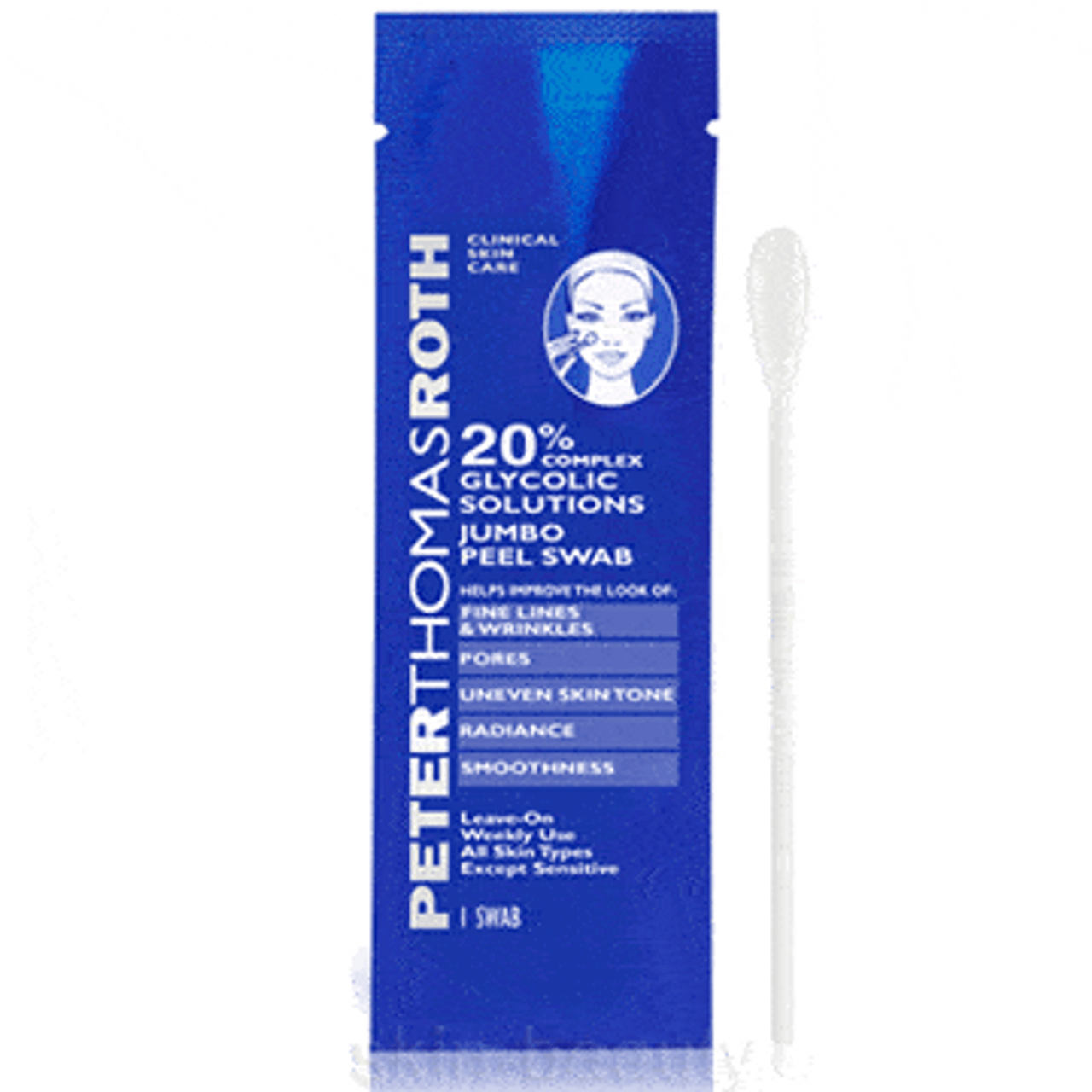 Peter Thomas Roth 20% Complex Glycolic Solutions Jumbo Peel Swab - 8 swabs