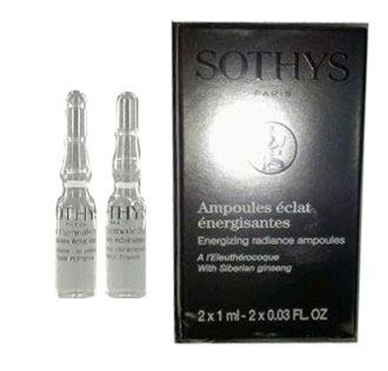 Sothys Energizing Radiance Ampoules for Face, 2 x 1 ml