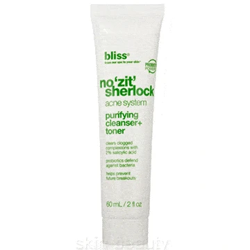 Bliss No 'Zit' Sherlock Purifying Cleanser + Toner - 2 oz