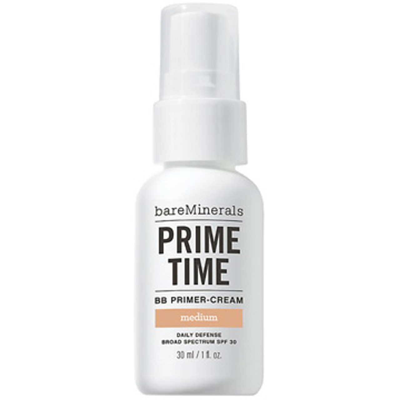 Bare Mineral Prime Time BB Primer-Cream Daily Defense Broad Spectrum SPF 30 - 1 oz - Medium (70395)