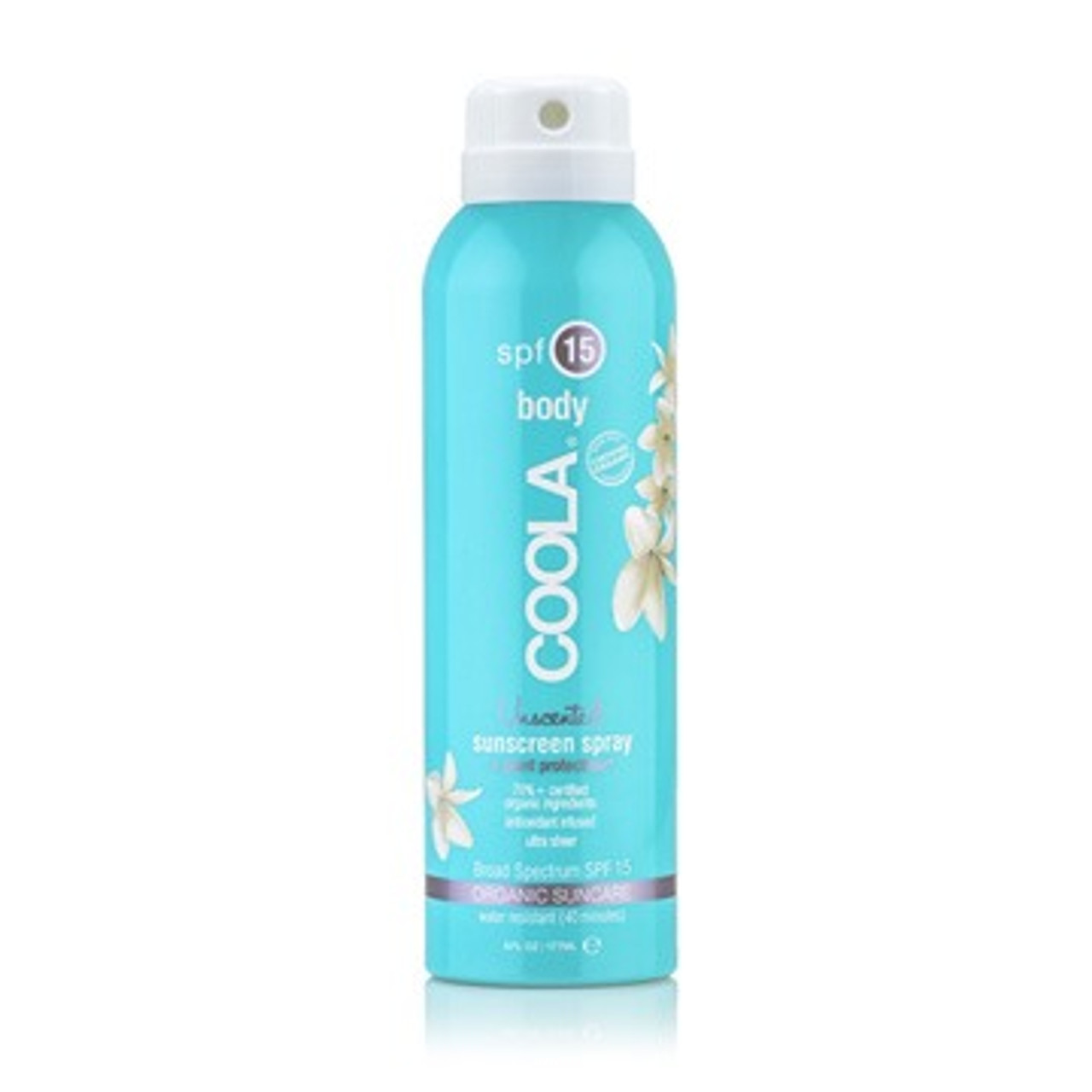 Coola Body SPF 15 Unscented Sunscreen Spray - 6 oz