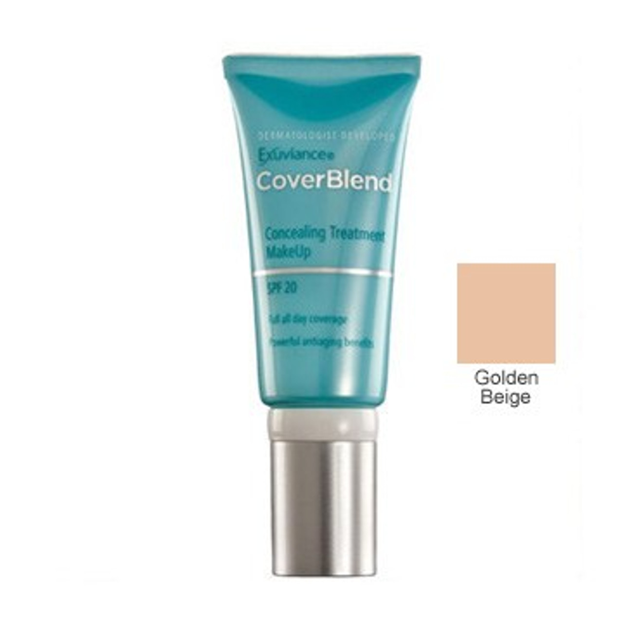 Exuviance CoverBlend Concealing Treatment Makeup SPF 20 - Golden Beige - 1 oz