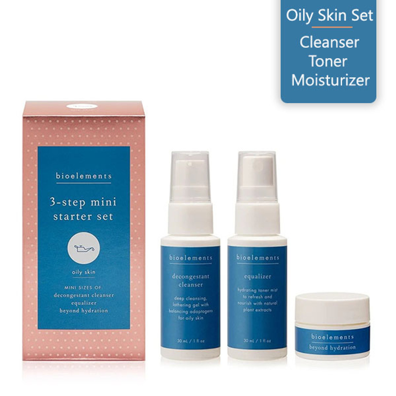 Bioelements 3-Step Mini Starter Set Oily Skin