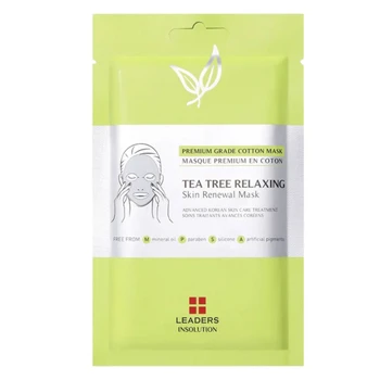 Leaders Cosmetics Skin Renewal Mask Teatree Relaxing- 10 sheets 