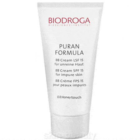 Biodroga Puran Formula BB Cream SPF 15 for Impure Skin - 1.5 oz - 02 Honey Touch (43753)