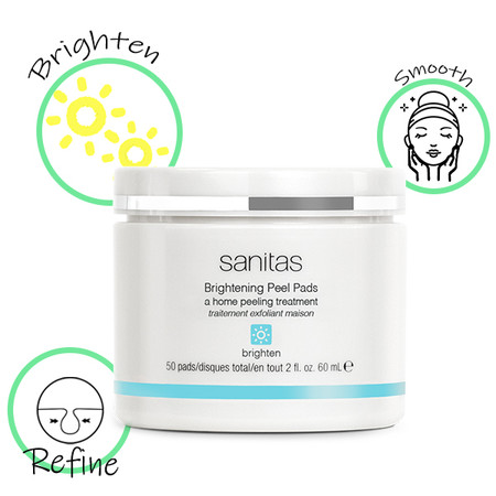 sanitas brightening peel pads