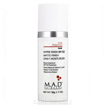 M.A.D Skincare Hyper Sheer SPF 50 Matte Finish Daily Moisturizer - 1.7 oz (800105)