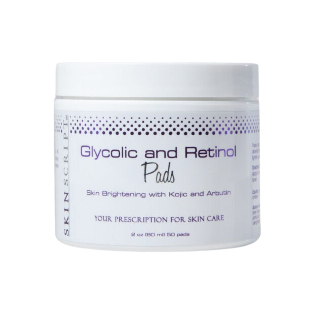 Skin Script Glycolic and Retinol Pads - 50 pads (13865)