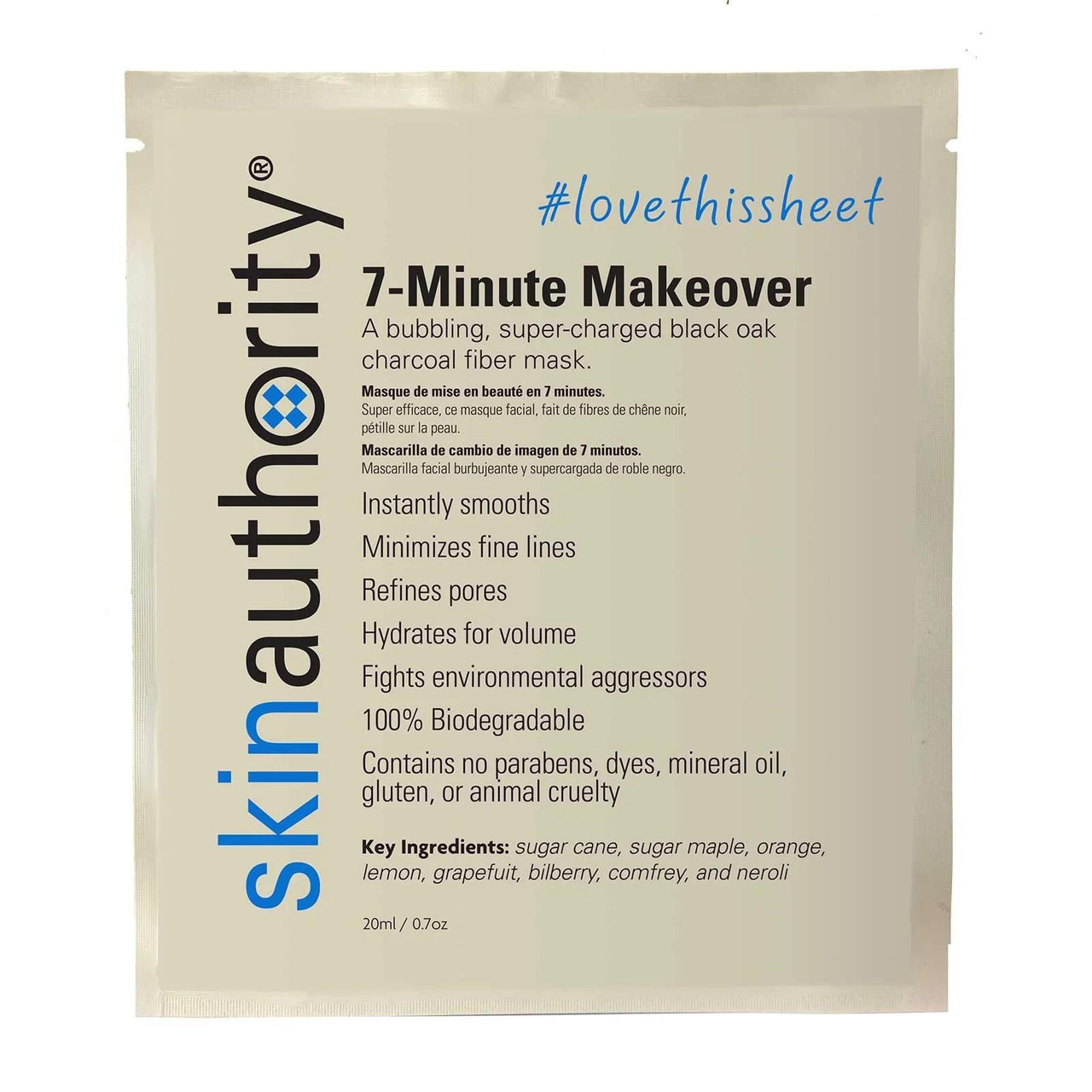 Skin Authority 7-Minute Makeover Mask - 0.7 oz (51151)