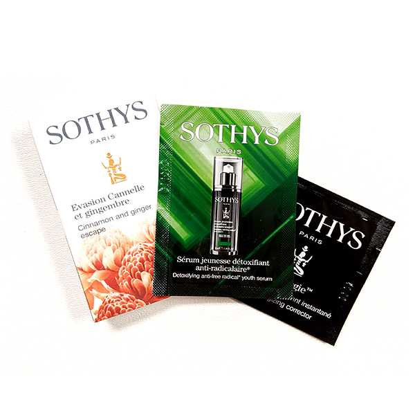 3 Sothys Free Samples - Limit One Package Per Order