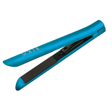 Soleil Blue Ceramic Sleek Flat Iron Soleil IR Dynamic Styler Cobalt Blue Luxury Hair Straightener main image 4