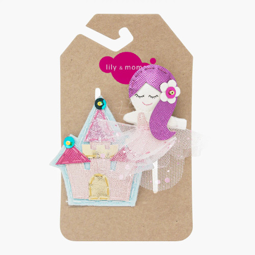 Princess and castle hair clips 2pk Princess and castle hair clips 2pk