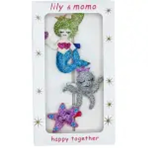 Loving Mermaid Hair Clip 3Pk Loving Mermaid Hair Clip 3Pk
