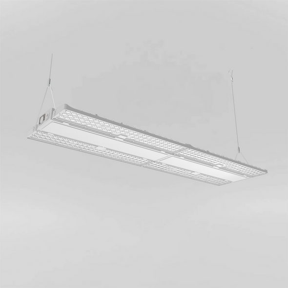 1'x1.7 and 1'x3.4' Splicable Linear High Bay (155 lpw) Wattage Tunable: 130/180/210w and Color Selec