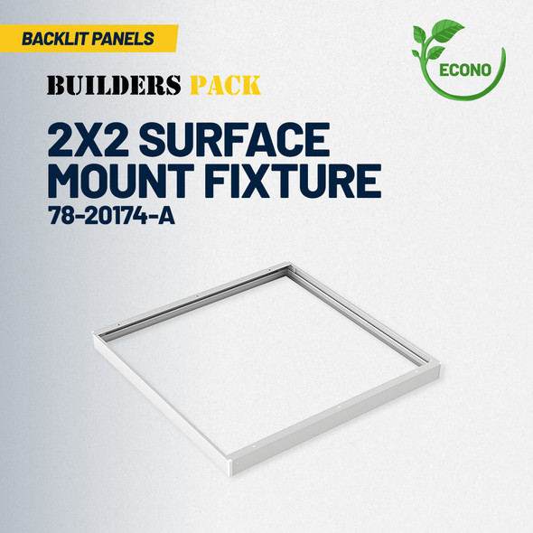2x2' Surface Mount Fixture for LH02, LH18, & LH28 BPLs - 1pc/carton