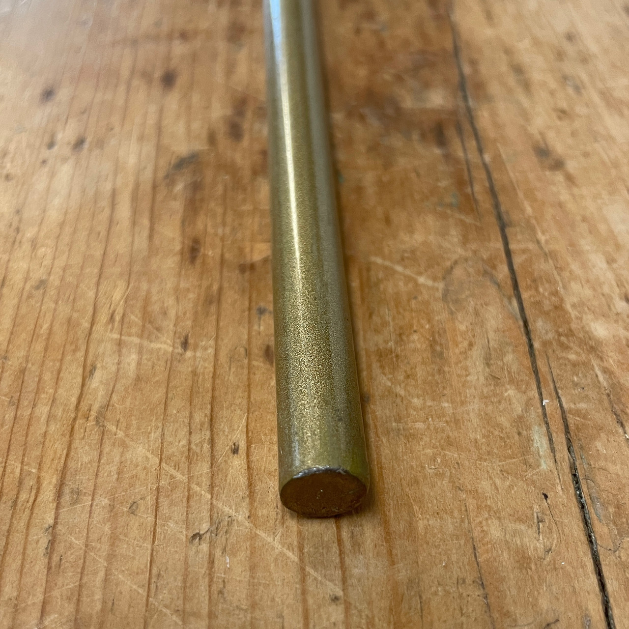 3/8 Solid Steel Rod with Antique Brass Finish - 48 Length - Cut to Size