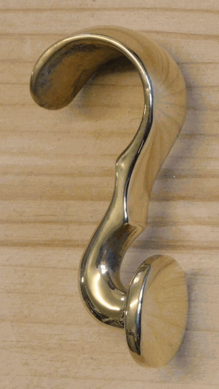 Cast Solid Bronze Picture Moulding Hook