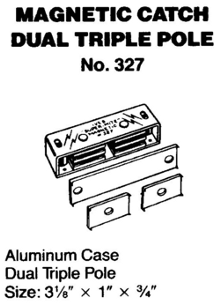 Ives No. 327 Catch Dual Triple Pole