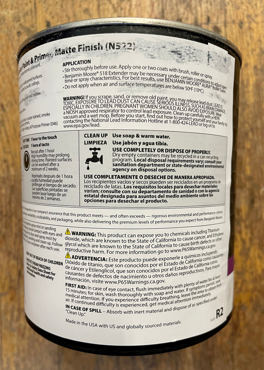 Benjamin Moore Aura® Matte Interior Paint Gallon