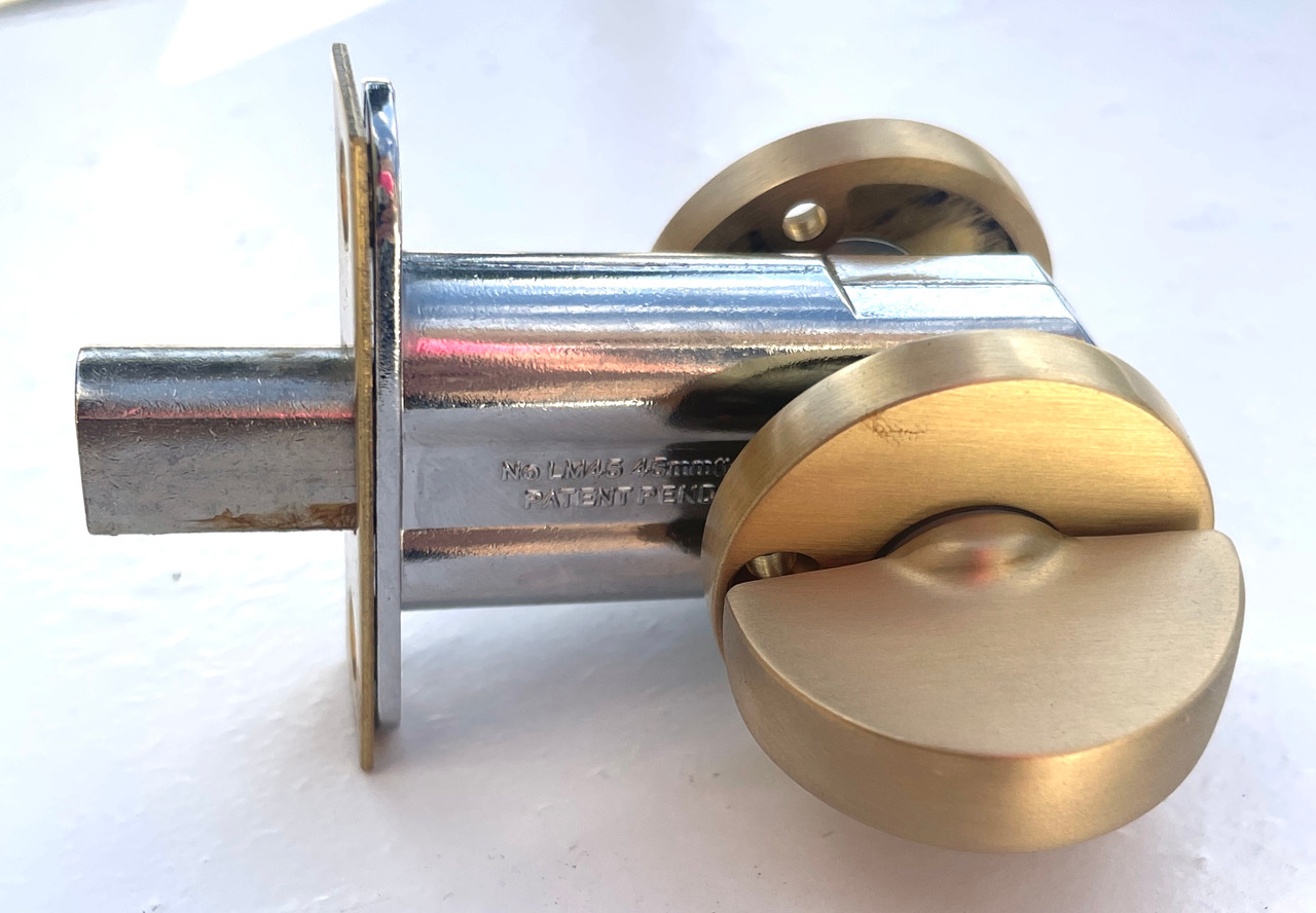 1-3/4" Backset Customizable Disk Thumbturn Privacy Bolt