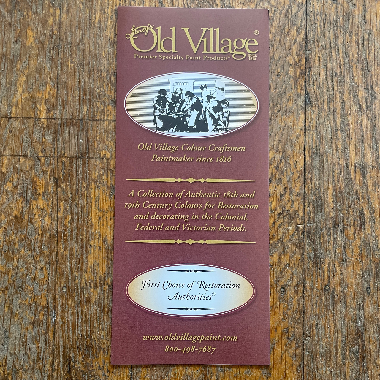 Old Village® Paint Colours Paper Chart