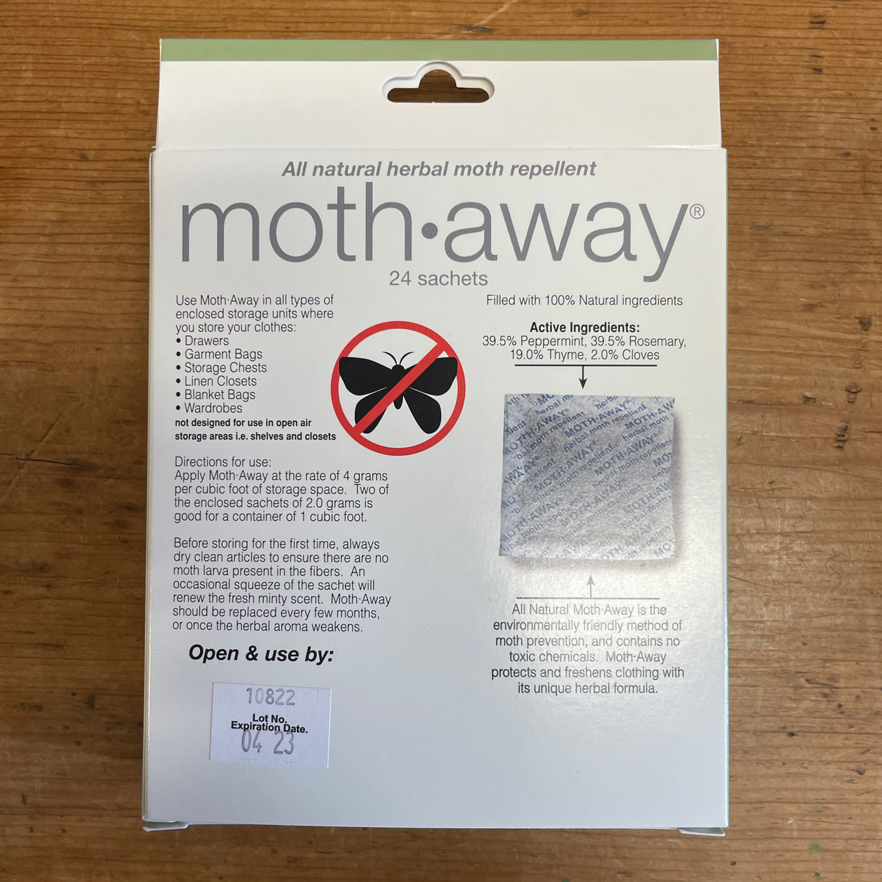 Moth-Away Repellent Sachets