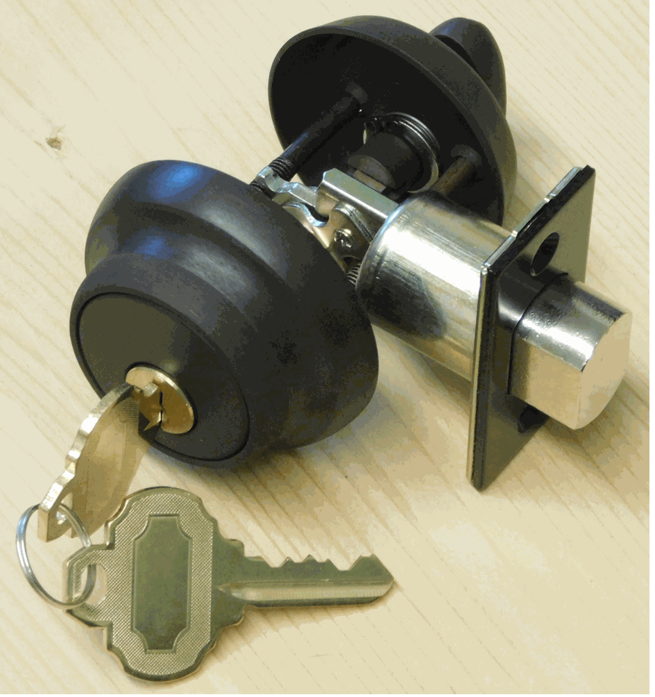 Traditional Small Bore 13/4" Backset Deadbolt