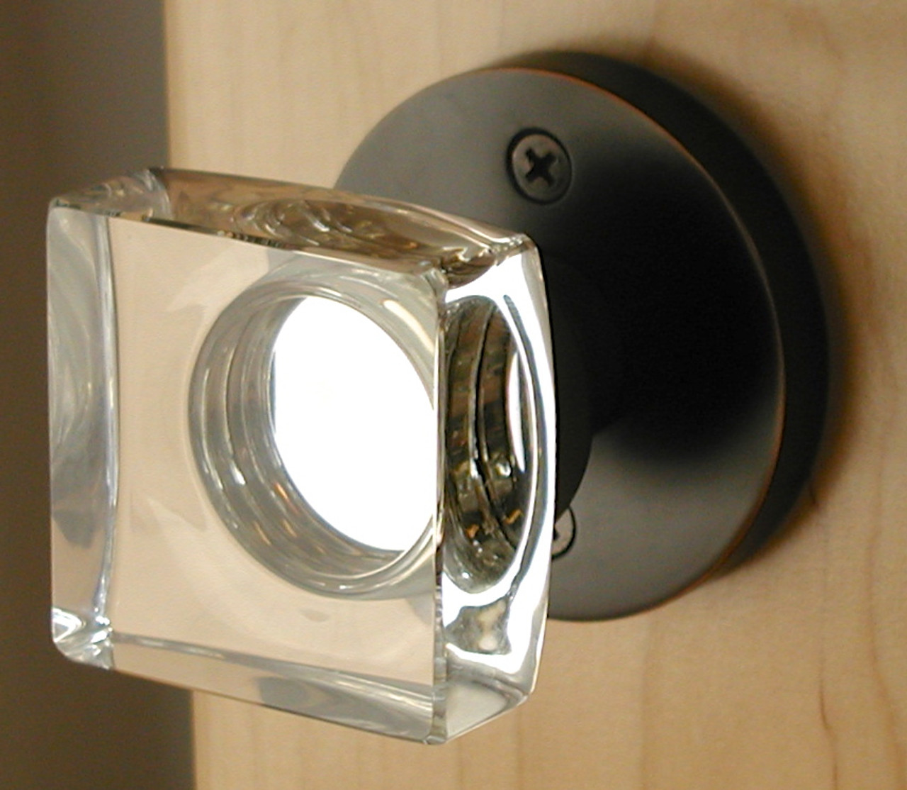 Emtek Square Crystal Door Knob