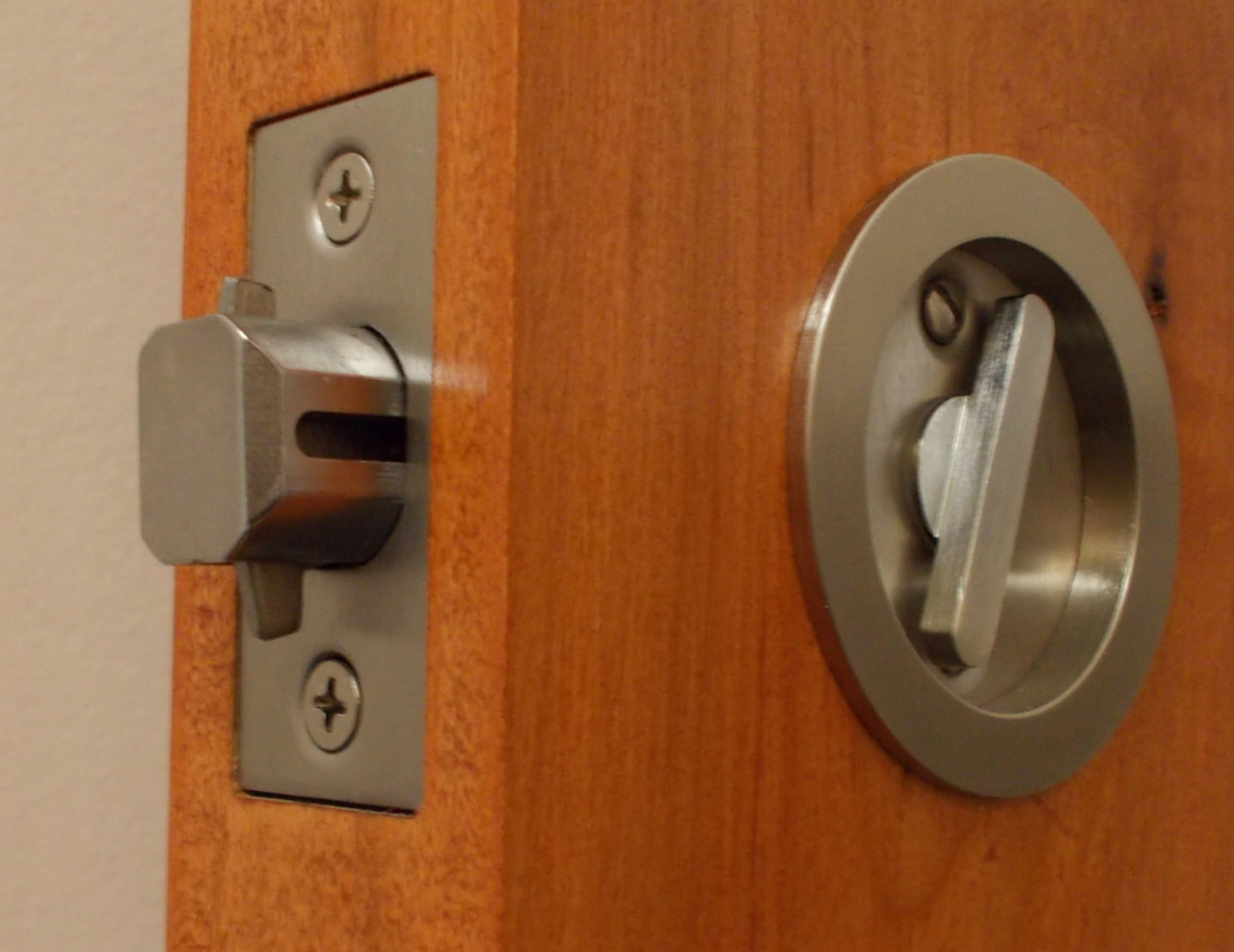 Round Pocket Door Tubular Locks