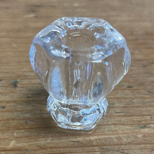 Small Hexagonal Crystal Glass Cabinet Knob