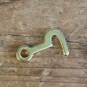 1" Solid Brass Flat Hook
