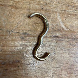Half Round Brass Plated Picture Moulding Hook