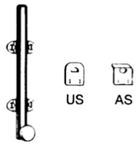 Ives No. 043 Light Weight Surface Bolt Ives No. 043 Light Weight Surface Bolt