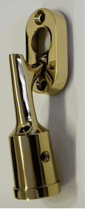 Solid Brass Window Pole Hook End Solid Brass Window Pole Hook End