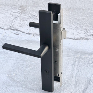 Modern 1-1/2 x 11 trim with Helios Lever in Black Modern 1-1/2 x 11 trim with Helios Lever in Black